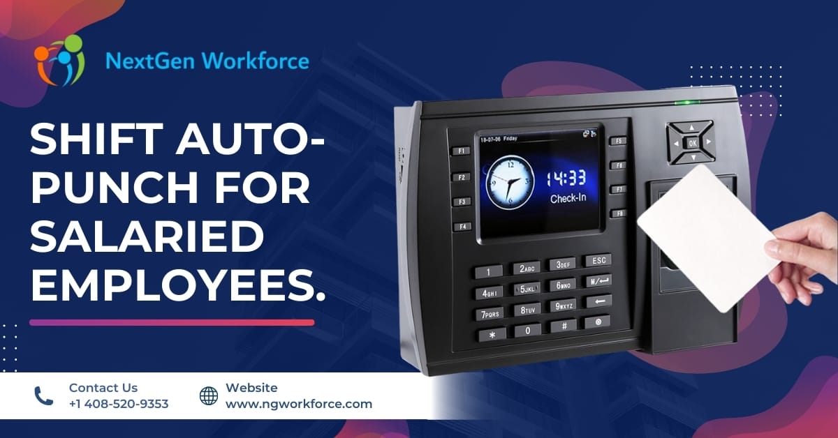 Salaried Employee Attendance with Shift Auto Punch Integration