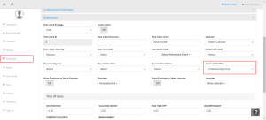 Assignment of approval in employee section