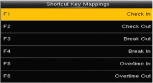 Shortcut key Mappings
