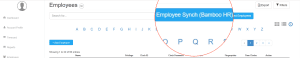 Employee synch Bamboo HR