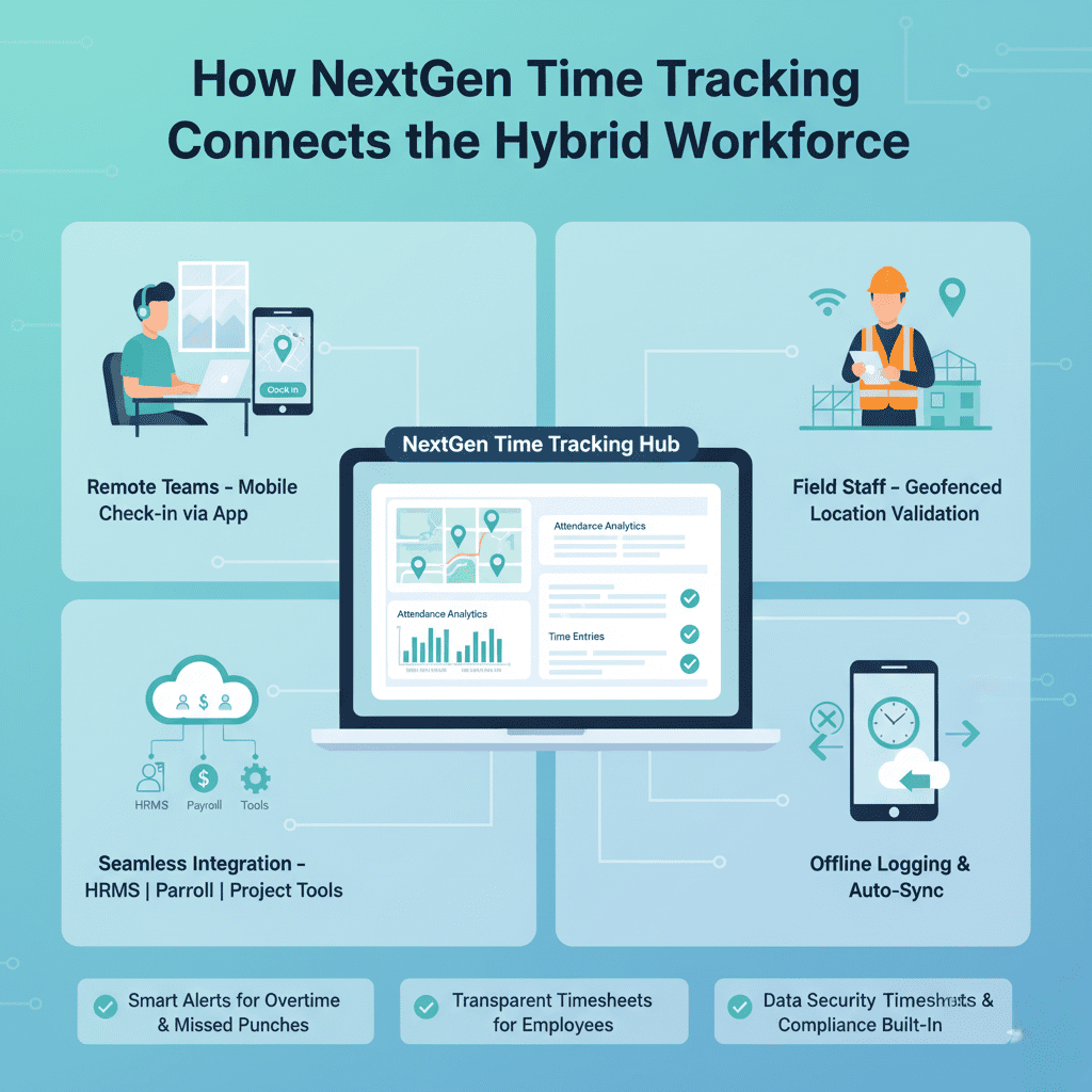 NextGen Time Tracking for Hybrid & Remote Workforces