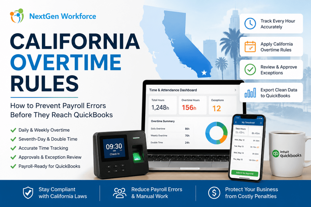 California Overtime Rules: Prevent Payroll Errors Before QuickBooks