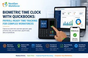 Biometric Time Clock With QuickBooks